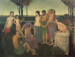寓話、1910年頃 作： Mark Gertler